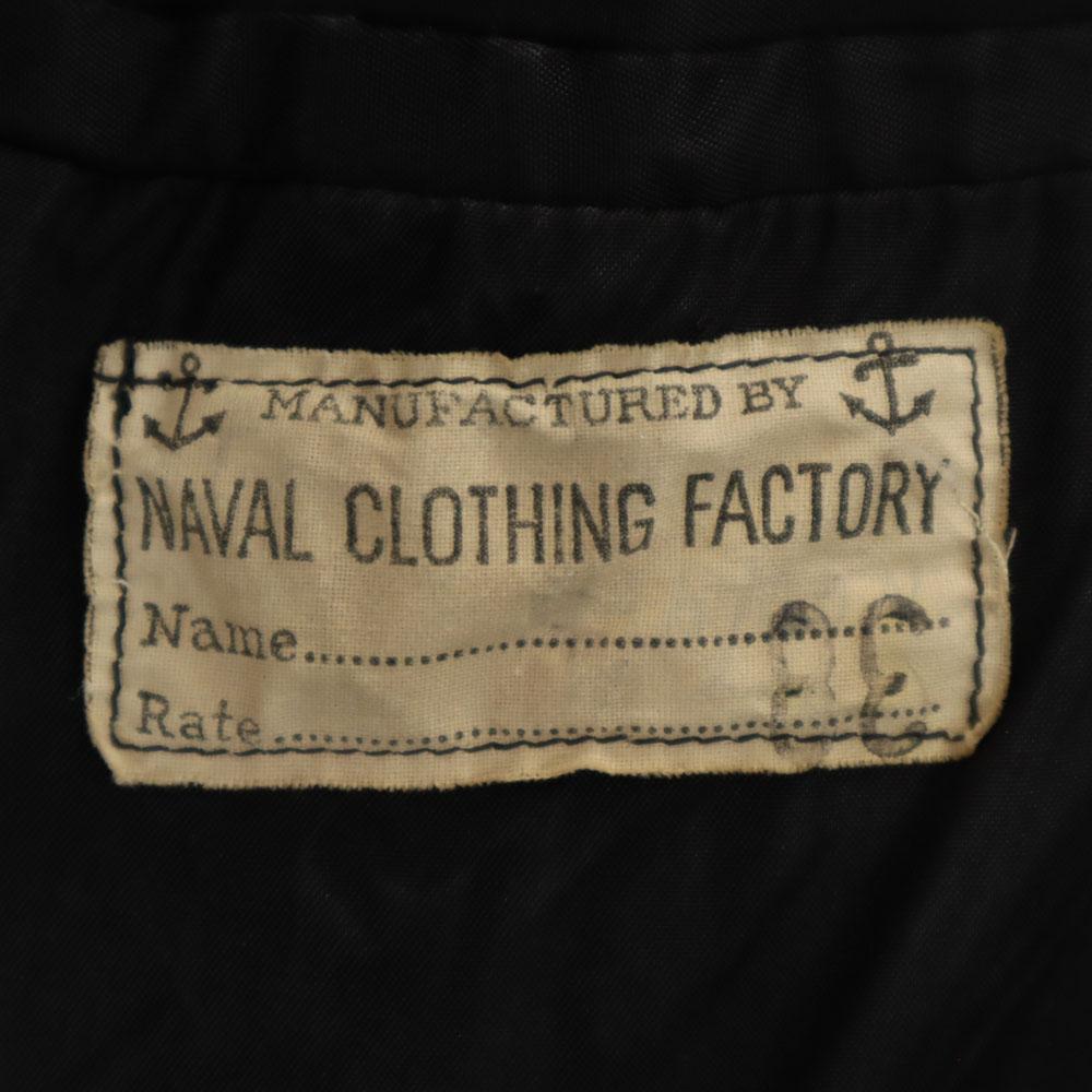 US NAVY 40. léta 10knoflíkový vintage NAVAL CLOTHING FACTORY meltonový dvouřadý kabát 38 Pánský Použitý