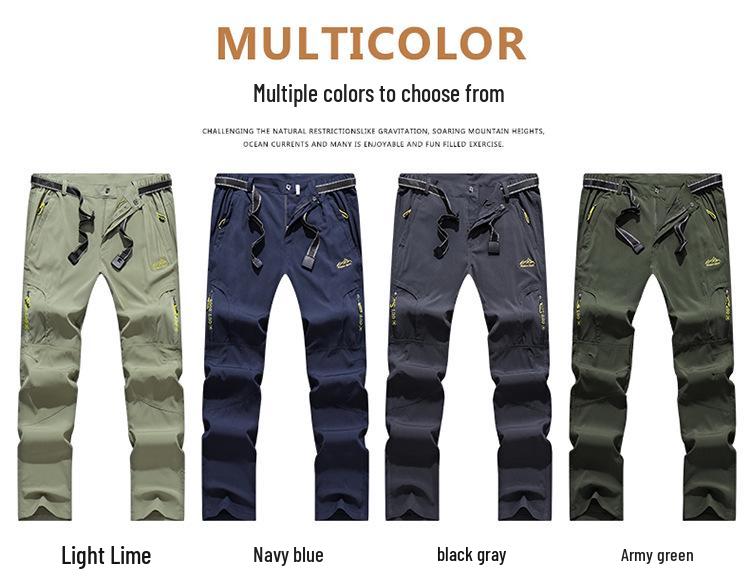 Men's Summer Quick-Dry Outdoor Casual Loose Fit Pants - Plus Size