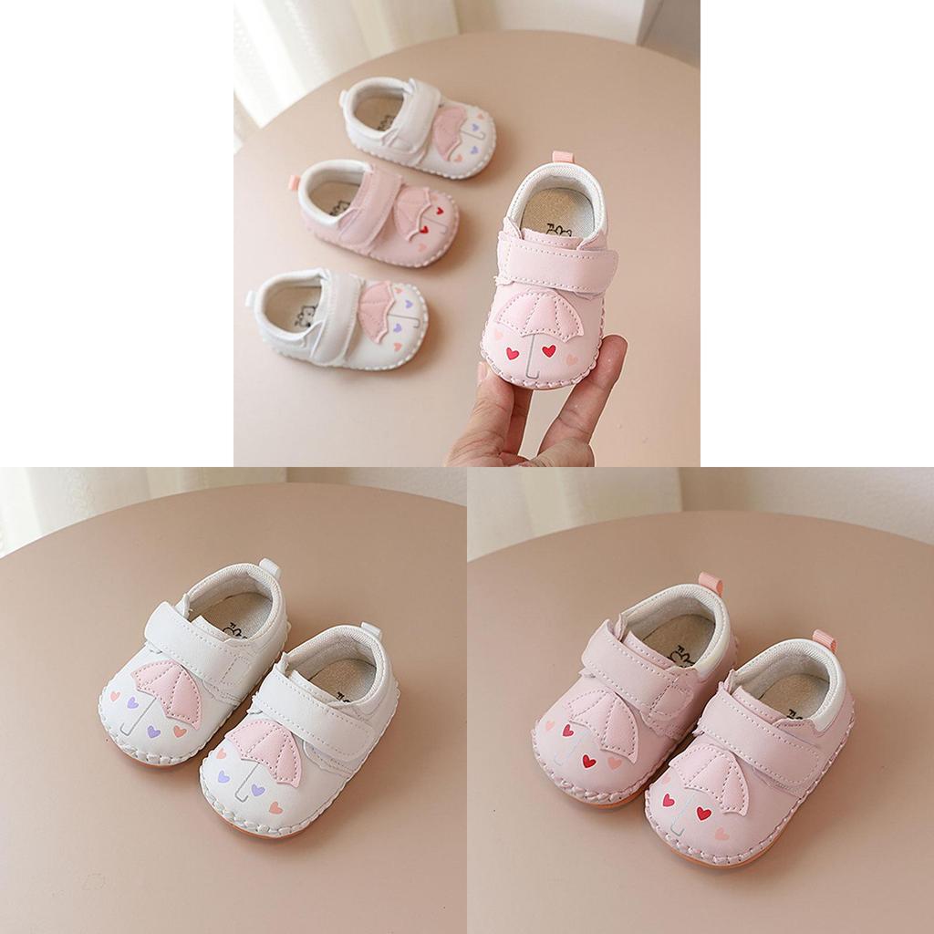 Infant Baby Walking Shoes With Synthetic Leather Upper For Spring And Summer Use