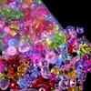 Children's Imitation Crystal Gemstone Toy Diamond Acrylic Creative DIY Beads with Crystal Rope for Kids Girls Gift