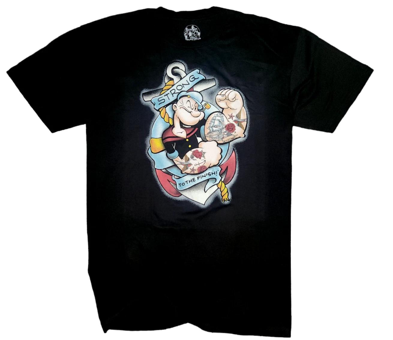 Men s T-shirt-POPEYE-The Strong Man -Love Popeye -Cartoons-Size 2XL-100% Cotton 4XL