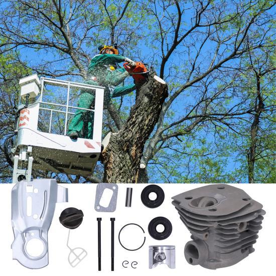 44mm Cylinder Piston Oil Seal Top End Rebuild Kit 503869971 Replacement for Husqvarna 340 345 350 Chain Saw