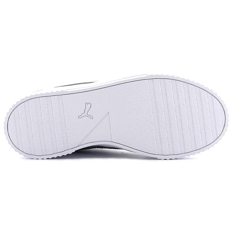 (WMNS) PUMA Carina Leather 'White Grey' Women's 370325-18