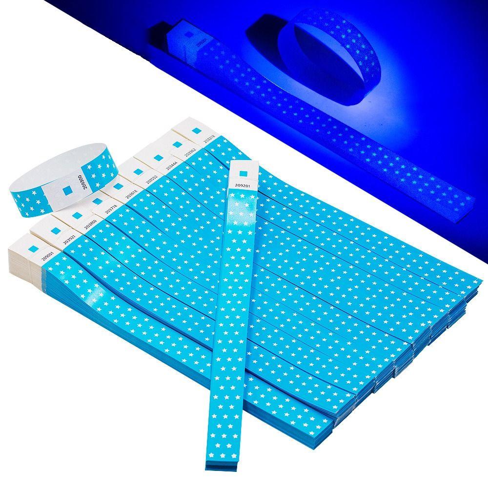 100Pcs Waterproof Disposable Wrist Strap Synthetic Paper Party Bracelets  Party
