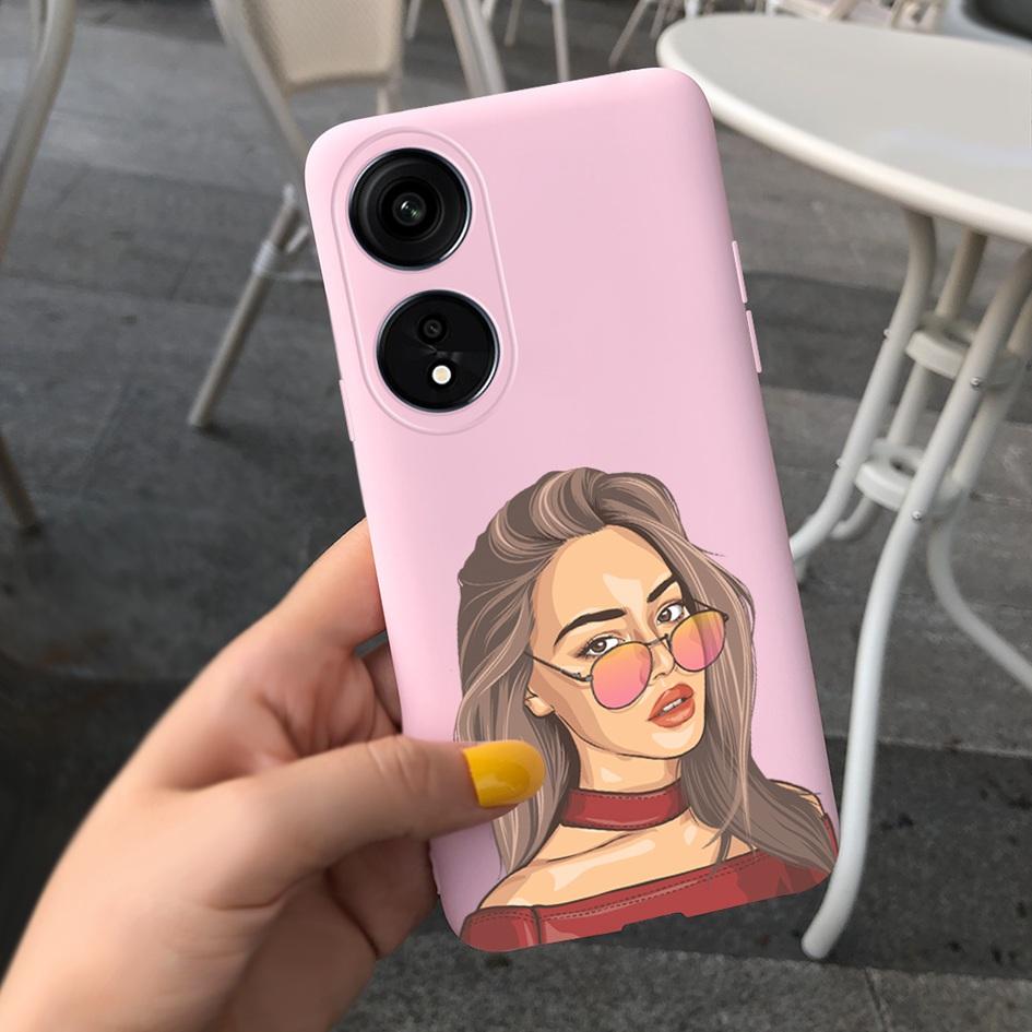 Für OPPO Reno8 T 5G Hülle Cover OPPO A78 Leopard Handyhülle Niedliche Kuh Weiche Rückseite Für OPPO Reno 8T 5G A 78 OPPOA78 A1 Pro Hülle