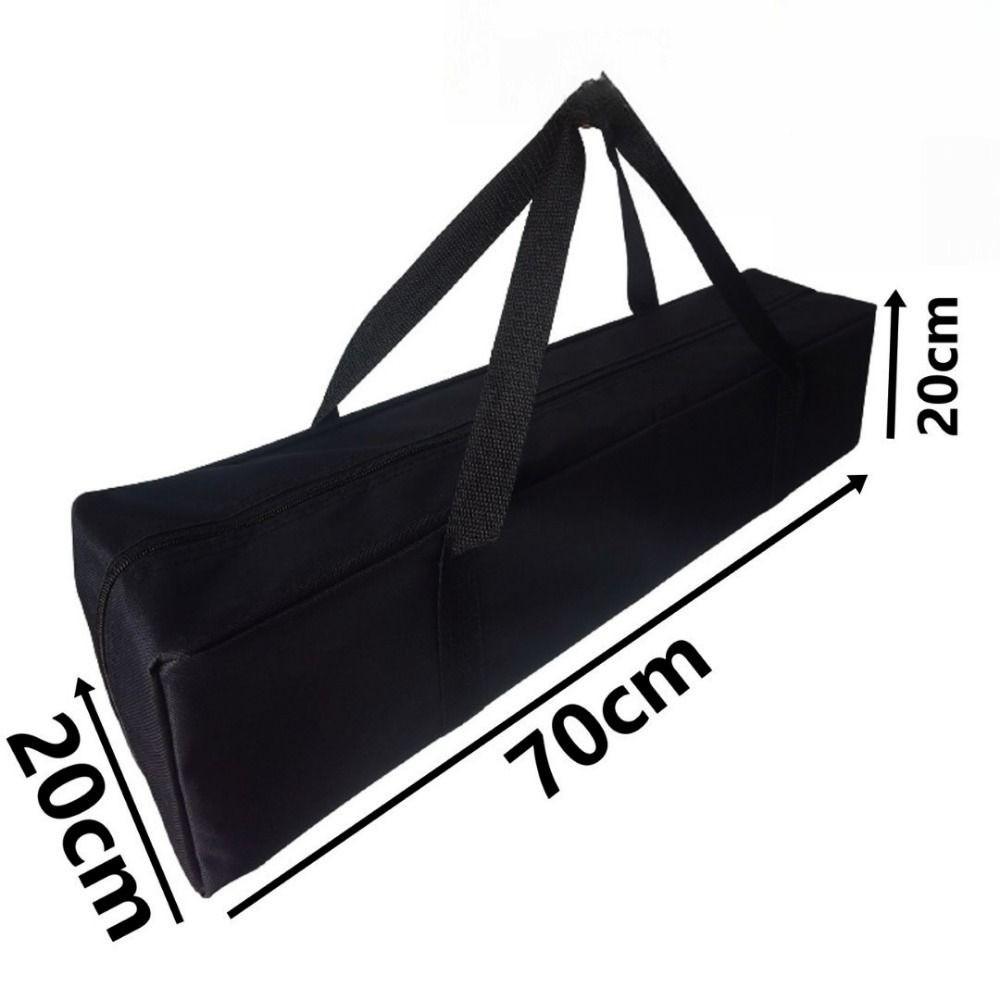 Borsa Portaoggetti Nera Grande Borsa per Palo Tenda in Tela Nuova Borsa Portaoggetti in Tessuto Oxford Forniture da Esterno
