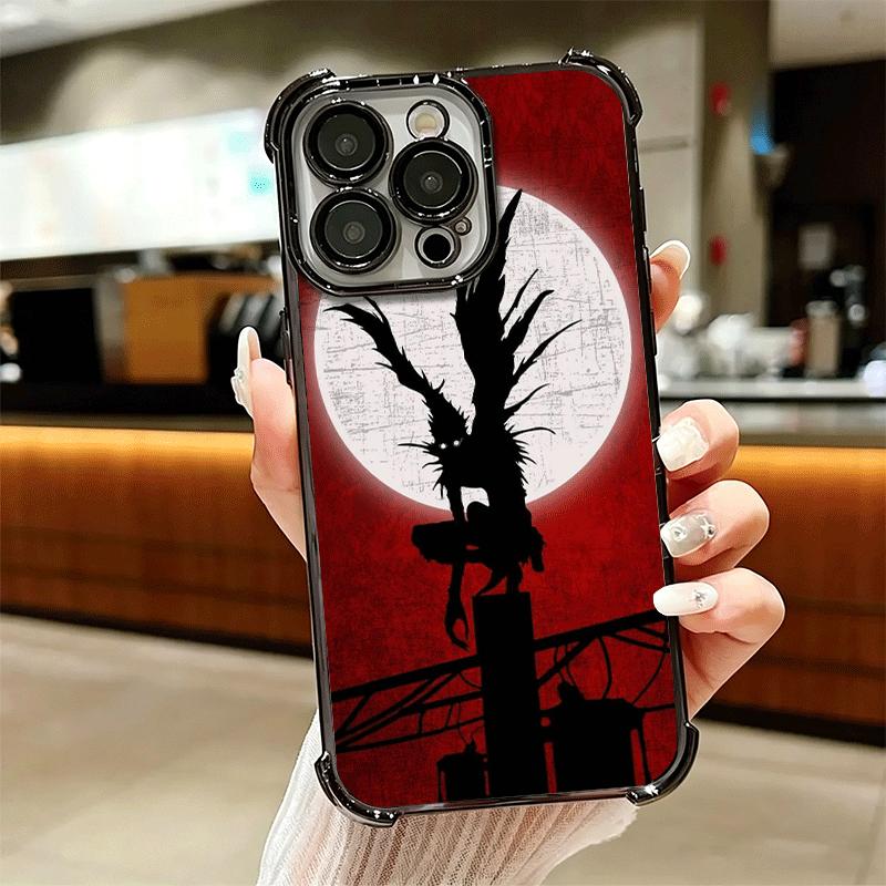 N-Notes D-Deaths Anime Ryuk Soft Phone Case For iPhone 15 16 17 Air 14 Pro Max 16E Plus 13 12 Mini Plating Anti-Fall Fundas
