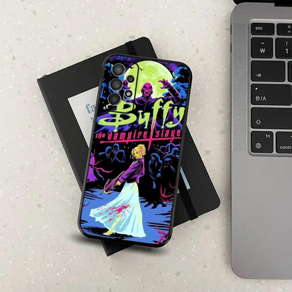Coque de téléphone B-Buffy contre les vampires pour Samsung S21, S22, S23, S30, Ultra, S20, Plus, Fe, Lite, Note, 10, 9, 5G Housse souple noire