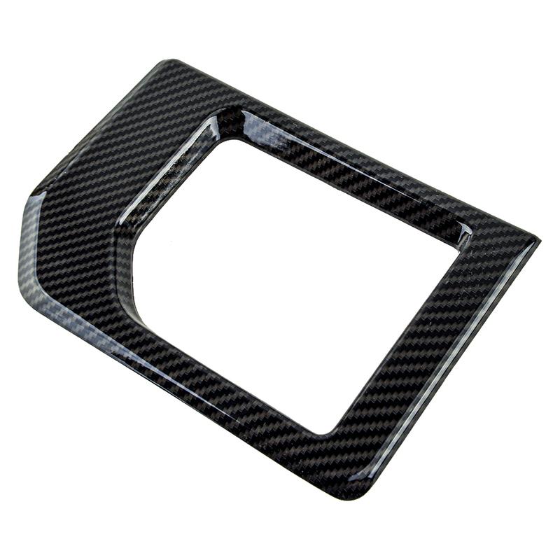 ABS Car Interior Gear Shift Panel Cover Trim Black Carbon Fiber Style fit for Toyota Tundra 2014-2016 2017 2018