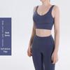Tuta estiva da yoga da donna Lulu - Elegante design sulla schiena per fitness e jogging con pantaloni da yoga invisibili