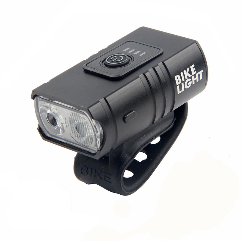 

Bicycle Light Usb Rechargeable Led Bicycle Light Flashlight Cycling Headlight Suitable For Bicycle Headlight Cycling Accessories чёрный