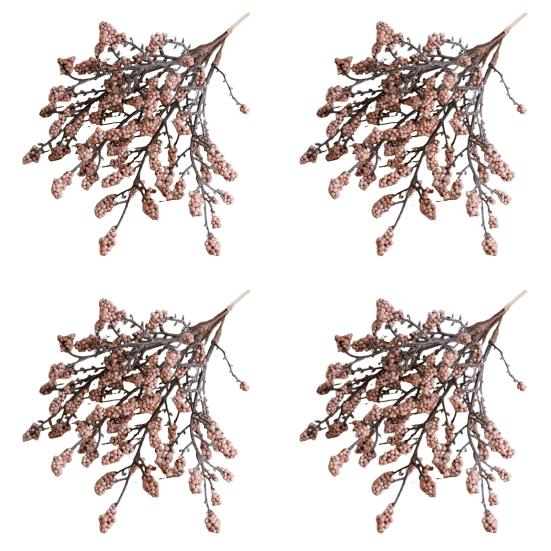 

Pcs Artificial Berry Stems Faux Fruit Branch Realistic Fake Plants Ornaments рожевий