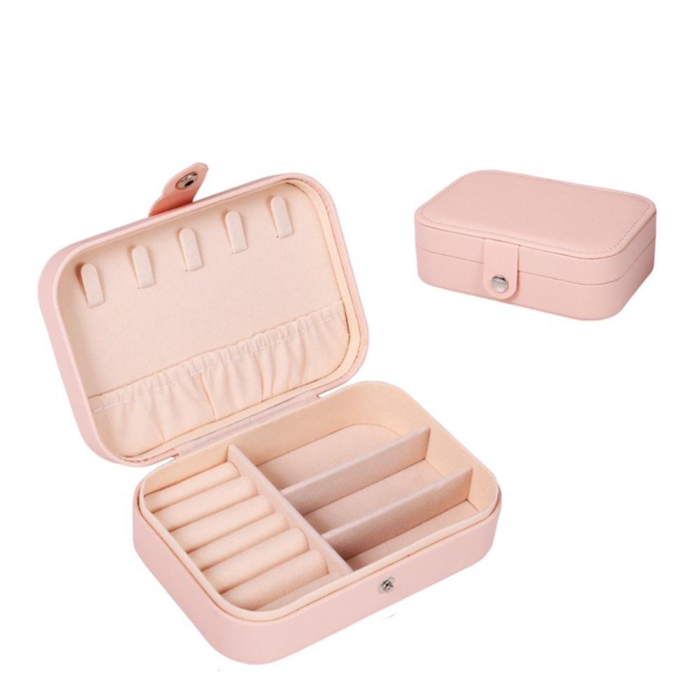 Square Necklace Ring Case Vintage Earring Organizer Lightweight Jewelry Storage Box  Girls