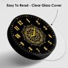 Big Decorative Designer Latest and Stylish Glass Digital Wall Clock Suitalbe for Living Room Hall Bedroom, Silent Non Ticking and Noiseless Clock,