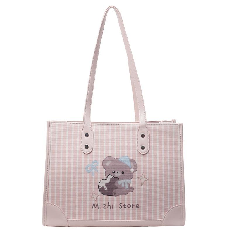 

Модная женская новая полосатая универсальная сумка на плечо большой вместимости