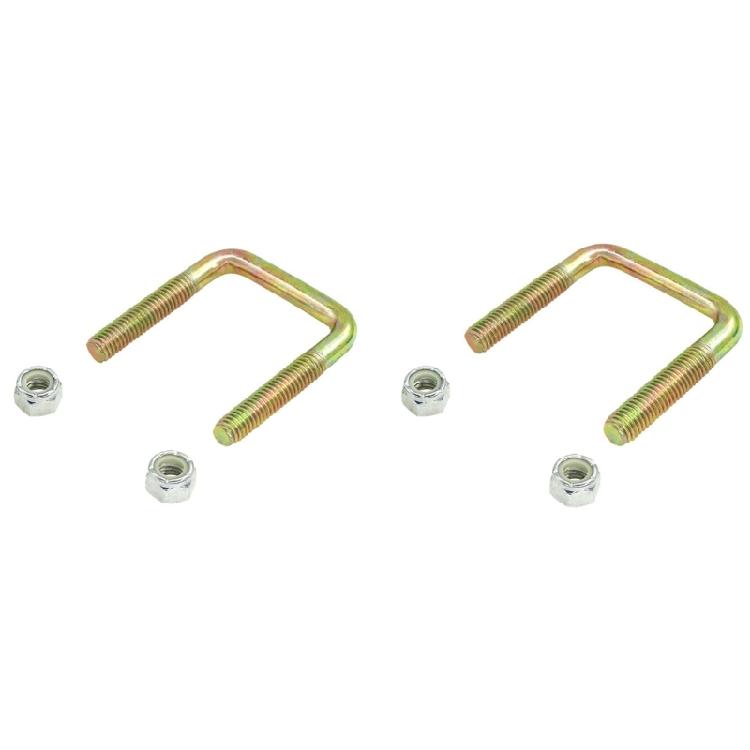 Golf Cart Replacement U-Bolt 1Pair with Metal Construction for Nut-Tightened Fastening during Installation and Golf Cart Maintenance