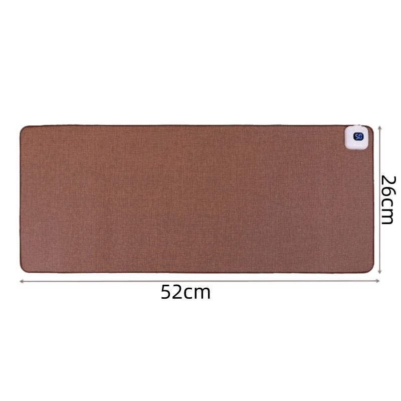 

Winter Electric Heat Mouse Pad Table Mat Display Temperature Heating Mouse Pad Keep Warm Hand For Office Computer Desk Keyboard EU коричневый