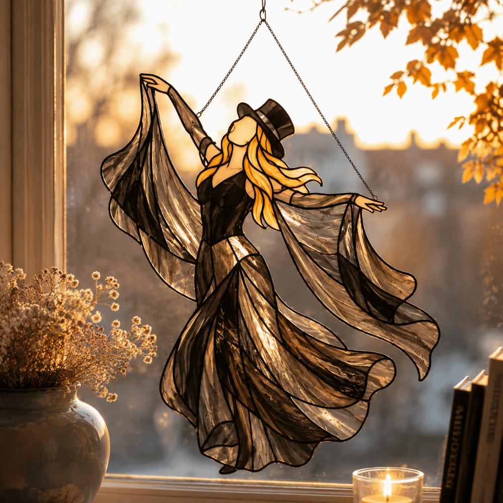 Acrylic Window Pendant Home Decor Hanging Suncatcher Vintage Wind Spinner  Garden