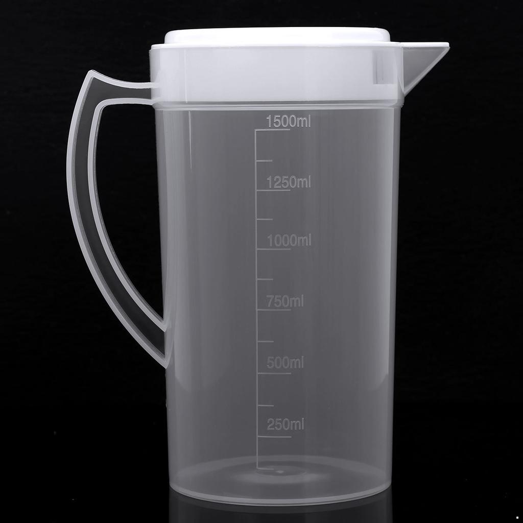 1500/2000/2500ml Waterkan Plastic Maatkan Waterketelkan met Deksel Handvat