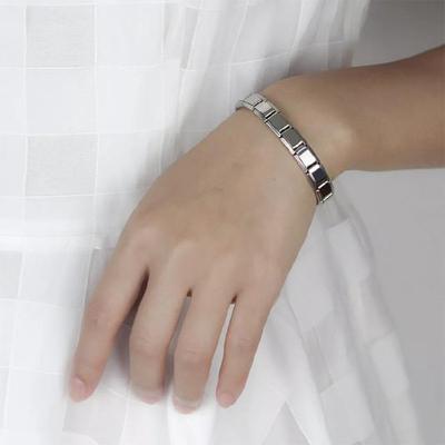 Fashion Stainless Steel Bracelet Italian Charm Women Jewelry Elastic Stretch Energy Sports Germanium for Bracelet