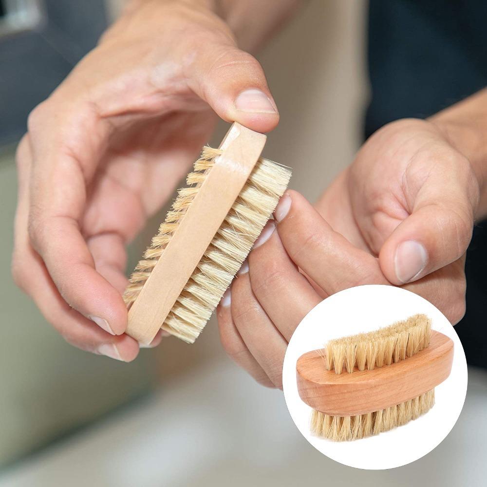 Wooden Handle Cuticle Cleaning Brush Toenail Cleaning Brush old Multi-Purpose Nail Grooming