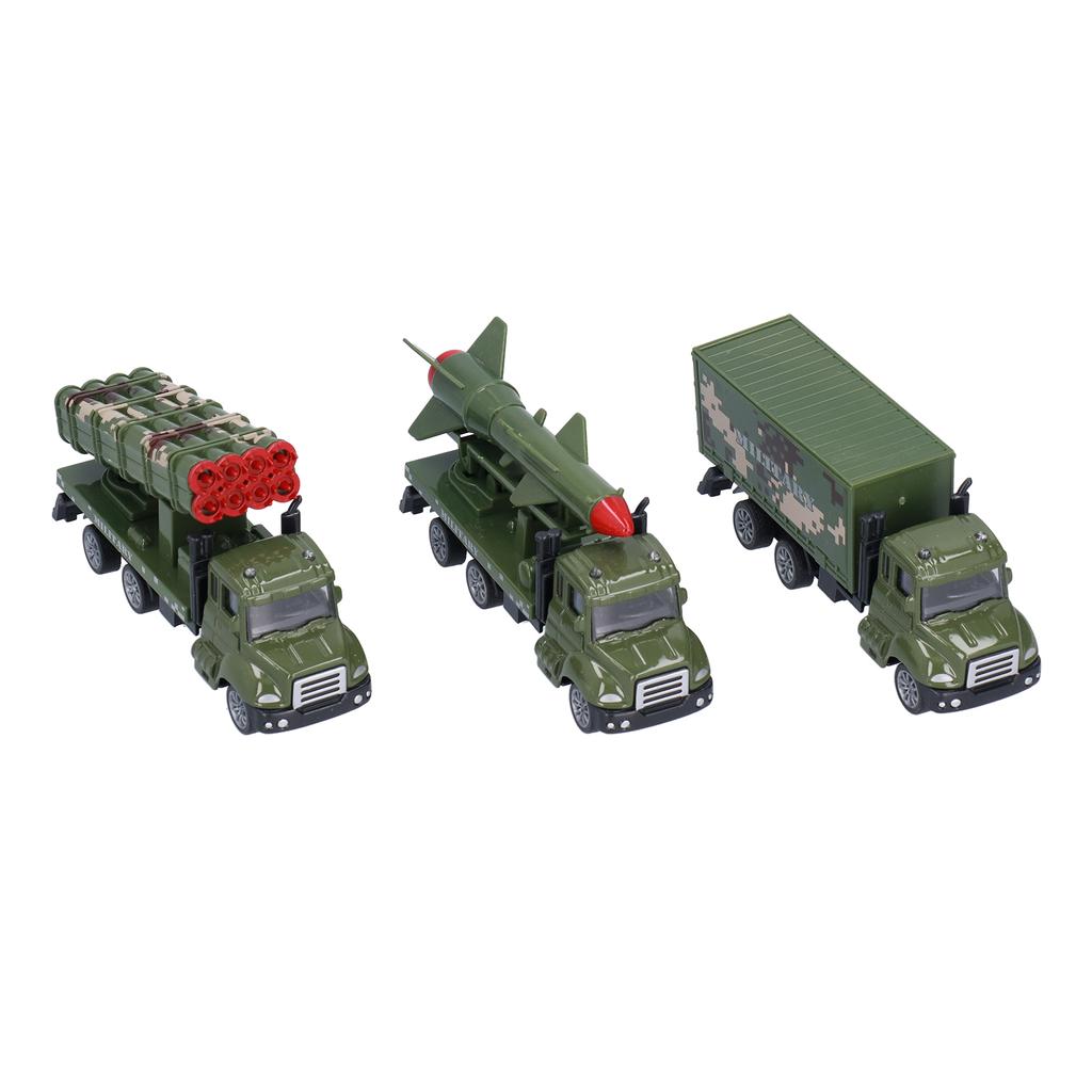 3er-Pack 1:50 Diecast Militärspielzeugfahrzeuge Legierungsmetall Armeespielzeug Modell für Kinder Jungen Kleinkinder Ziehen