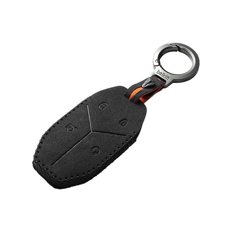 BYD Fangchengbao Leopard Key Cover: Fits Leopard 5, Portable 8, and Leopard 3 In Suede