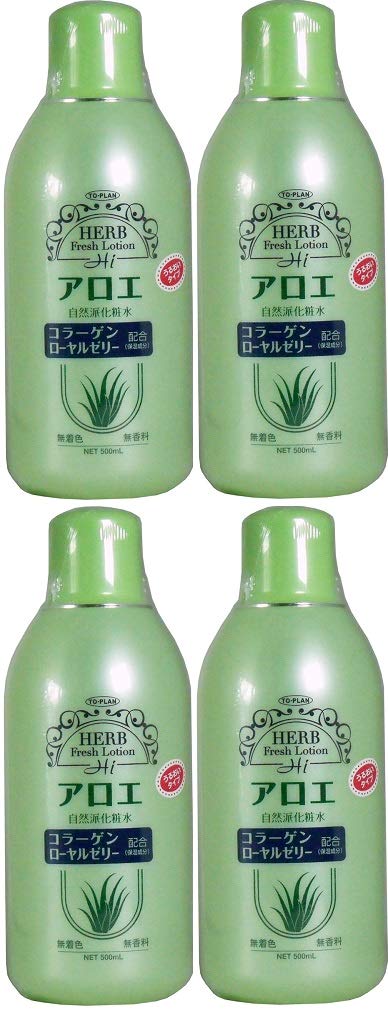 

Лосьон алоэ 500 мл, комбинация натуральной розовой воды Aloe royal x 4 шт. [Оптовая закупка] Экстракт TO-PLAN, коллаген, желе,