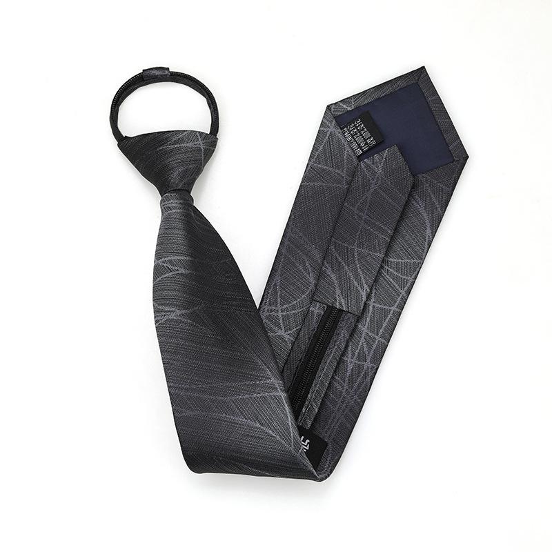 Black Zipper-Free Lazy Blue Men And Women Business Dress Interview To Work Groom Wedding Korean Version Narrow Tie