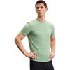 Fila Explorer Sports Minimalist Knitted Round Neck Short Sleeve Breathable T-Shirt Men Tops Light-Mint-Green A11M527123F-LG