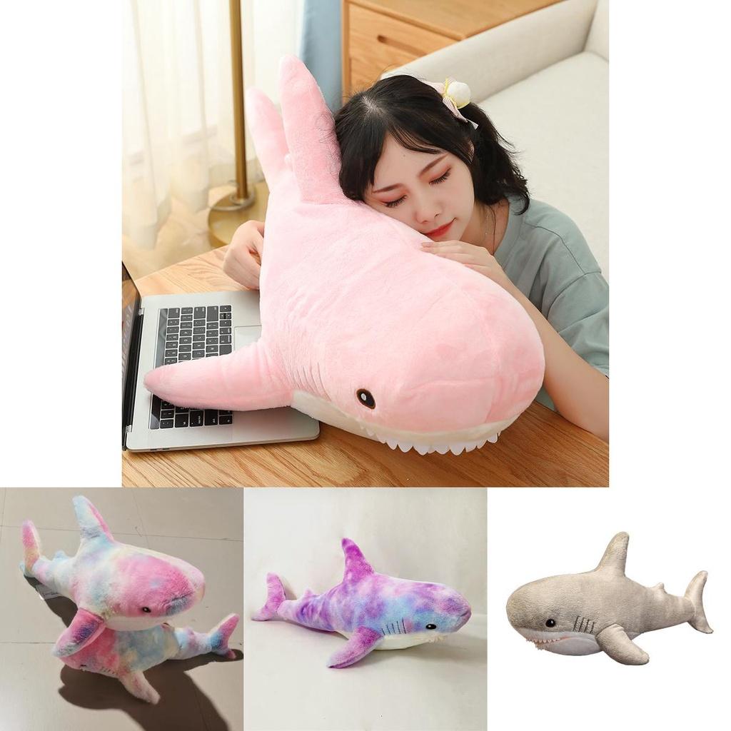 Plush Shark Pillow Toy Perfect For Bedtime Snuggles