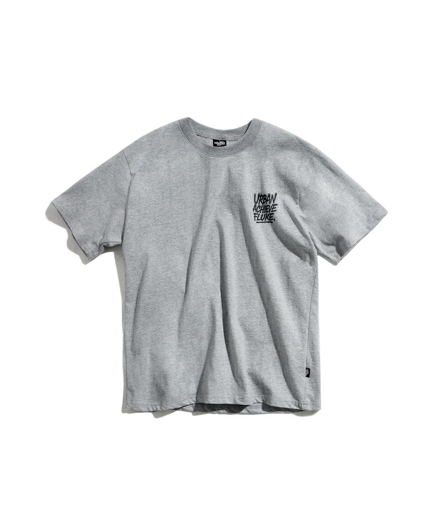 Peullukeu Urban Achievement Graphic Short Sleeve T-Shirt Gray Fst341 (A Type)