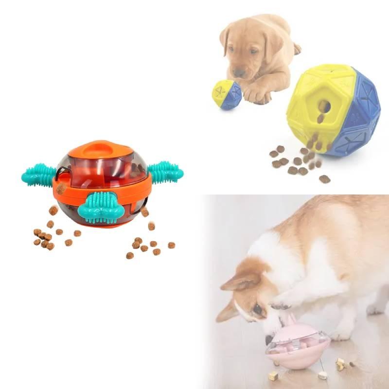 Durable Abs Tpr Dog Chew Ball With Treat Release For Interactive Play And Mental Stimulation