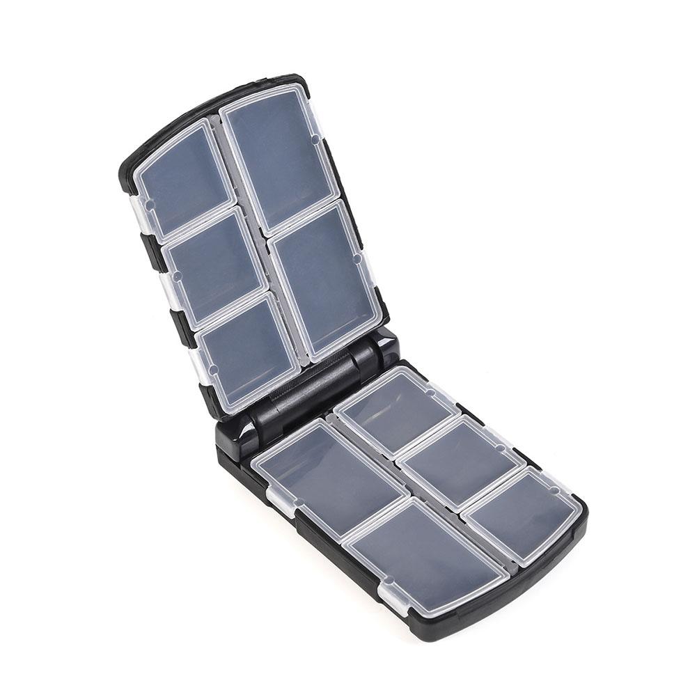 Semi-Automatic Opening Fishing Tackle Hook Pin Box w/ Grid Fishing Gear Supplies