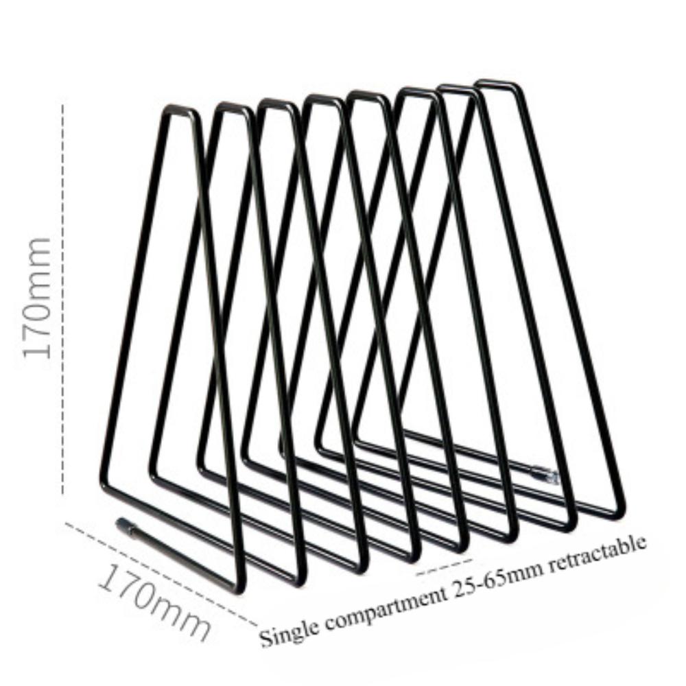 Retractable Triangular Metal Bookends Manufacturers Wholesale Simple Iron Bookends Bookends Bookstore Creative Display Bookends Shelves