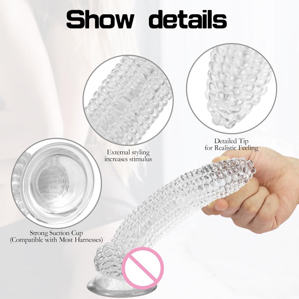 Simulated Corn-Shaped G-Spot and Anal Stimulator