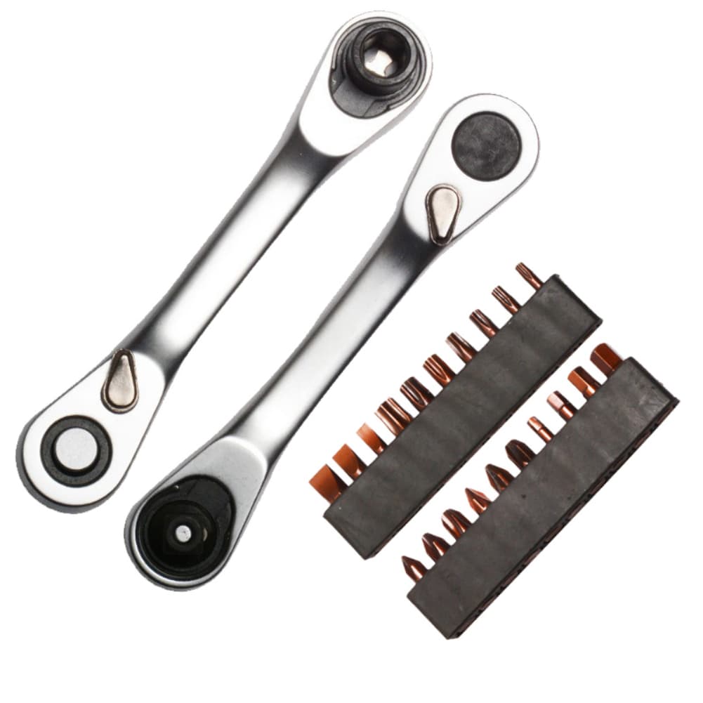 

2-in-1 Ratchet Wrench Mini 1/4 Quick-Release Ratchet Wrench Reversible Ratchet Wrench With Adjustable Leftright Buttons