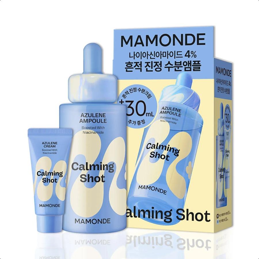 Mamonde Calming Shot Azulene Ampoule 50ml Set (+Cream 30ml) (+Cream 30ml)