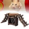 Wooden Hamster Ladder Platform Safe Non Toxic Sturdy Durable Convenient Hamster Houses