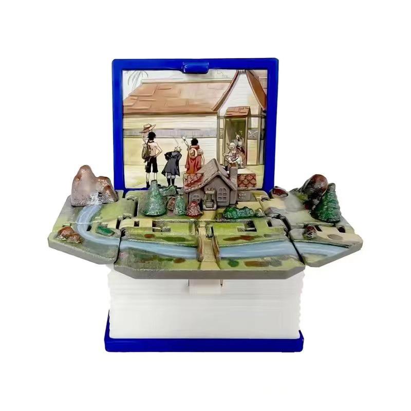 

3D Міні Складна Книжка Брелок Дитячі Іграшки Зняття Тривоги Стресу Іграшки Замок Подарунок на День Народження Ювелірна Прикраса Кільця для Ключів Автомобіля Ключниці