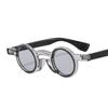Newest 2024 Trend Punk Round Sun Glasses Small Frame Custom Sunglasses
