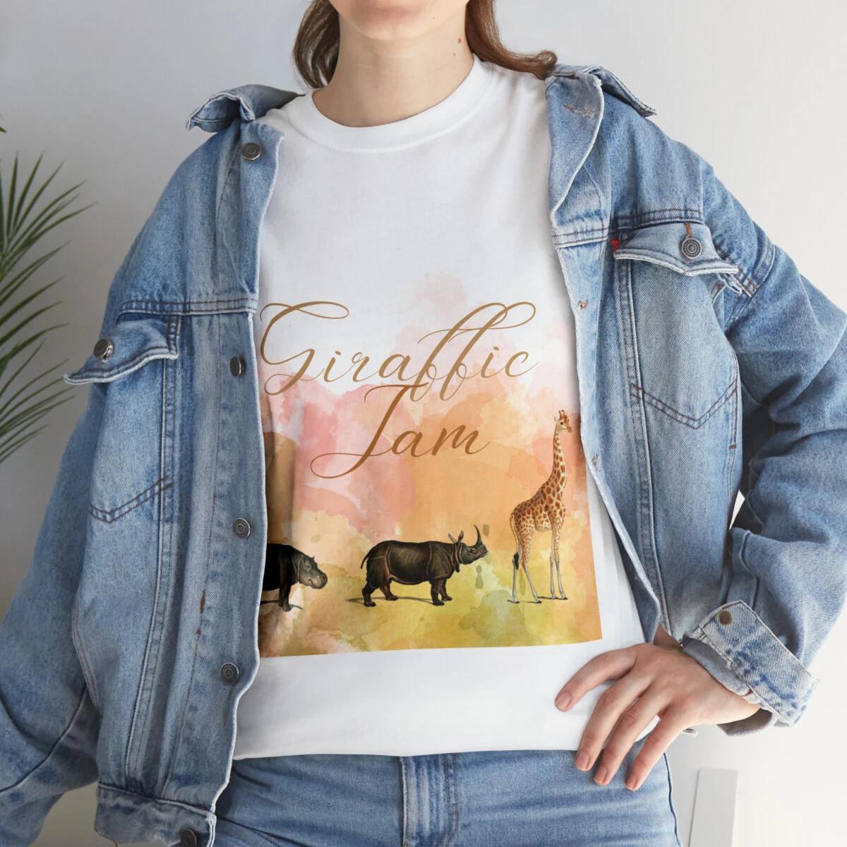 Giraffic Jam Unisex Heavy Cotton Tee L