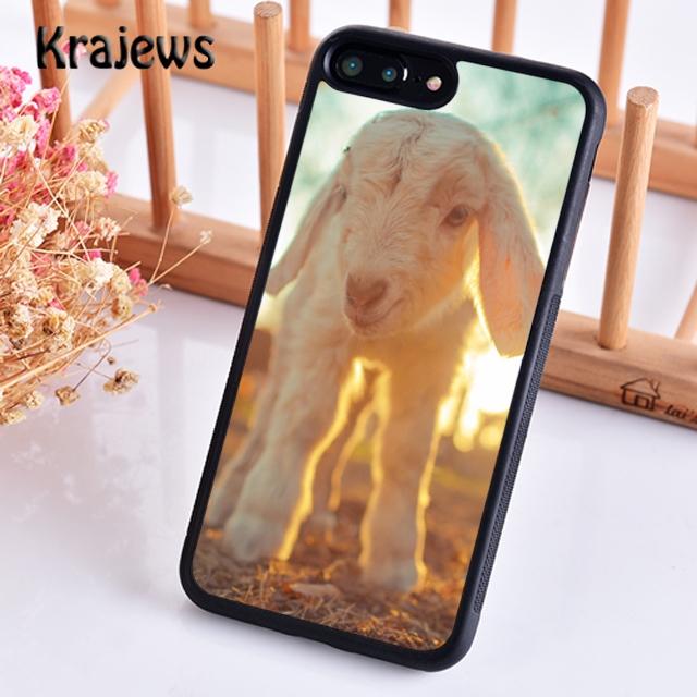 

Krajews Cute Baby Pygmy Goat Phone Case Cover For iPhone 17 Air 16 15 14 plus 11 12 13 pro max coque Shell Fundas iPhone 13