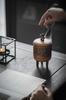 Antique Ceramic Incense Burner Aromatherapy Home Fragrance Taihu Stone Decor for Meditation Relaxation Desk Zen Garden Gift Idea
