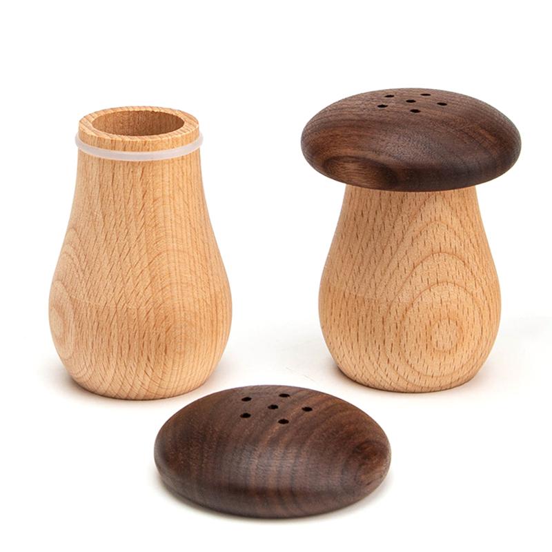 Holz Zahnstocherhalter Kreativer Pilz Zahnstocher Spender Aufbewahrungsbox Haus Restaurant Küche Tischdekoration Zubehör