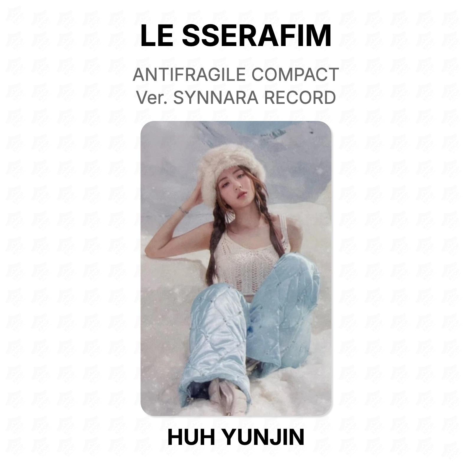 LE SSERAFIM ANTIFRAGILE COMPACT Ver. SYNNARA RECORD Official Photocard HUH YUNJIN