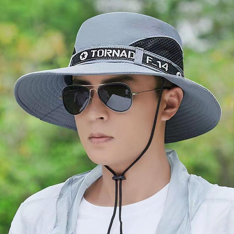 Sunscreen hat men's fishing hat summer bucket hat outdoor climbing sun hat face cover UV protection sun hat