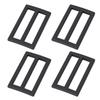10Pcs Triple Glide Slide Buckle Backpack Strap Belt Sliders Adjusters Webbing Buckles Bag Hardware Accessories Zinc