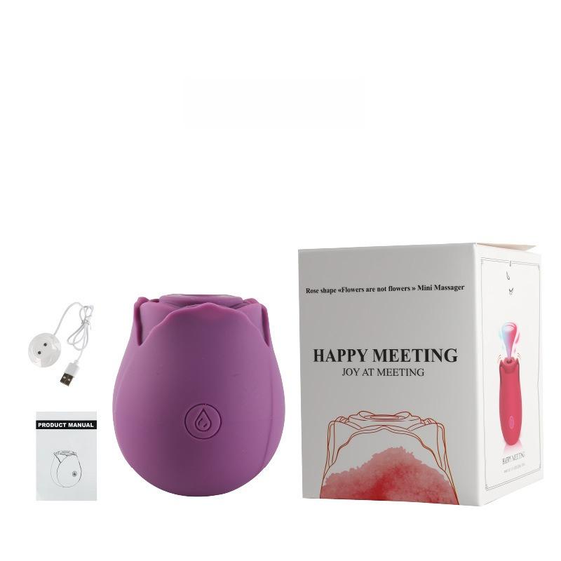 Rose Vibrator Nipple Suction Self-pleasure Toy Women's Teasing Foreplay Adult Sex Toys
