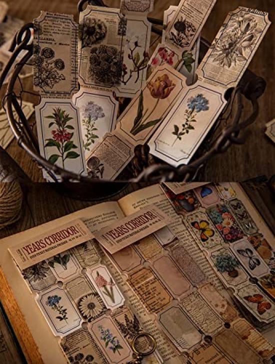 Moin Moin Sticker Set Tags Per Type X 7 Types 210 Bulk Set 2210sl210 Tags, 7-type (30 = Tags) (retro/fairy Tale/fancy/letter/date/world Map/flower